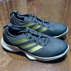 Adidas APAC Halo Shoes Sneakers Tennis Running US 7 UK 5.5 Women Charcoal Gray
